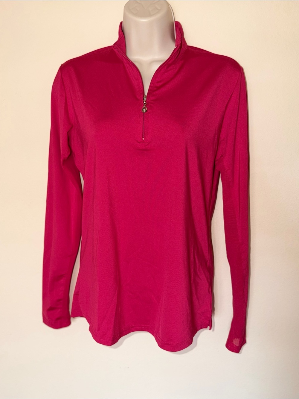 SanSoleil Women’s Size Small Long-Sleeve Half-Zip Performance Top